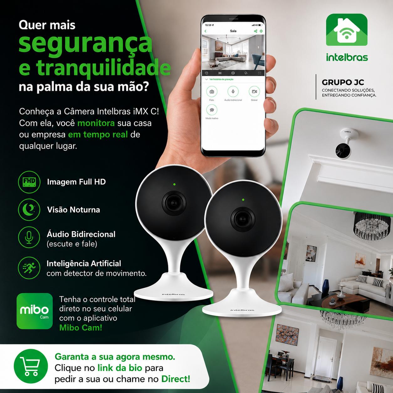 Solução de CFTV IP e monitoramento pelo celular
